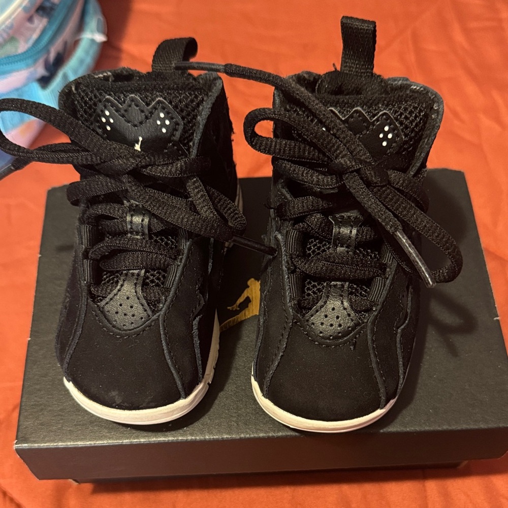 Jordan Kids Black and White Sneakers